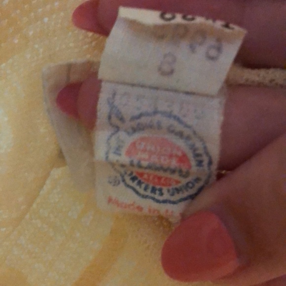 ILGWU Vintage Yellow Dress - Picture 6 of 11